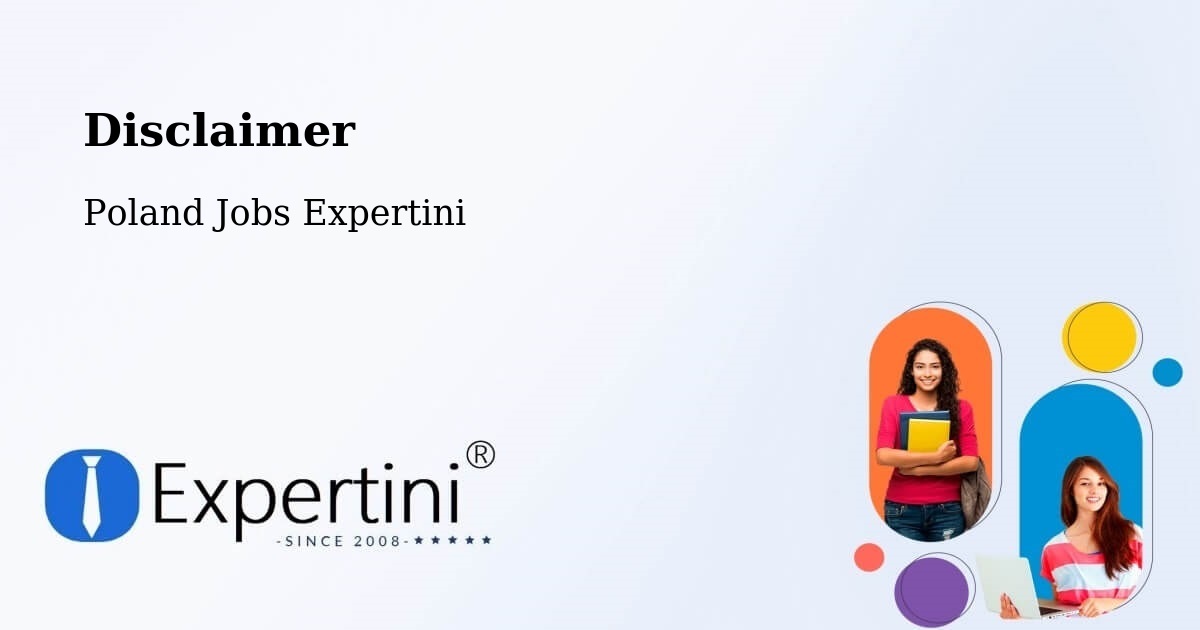 Disclaimer – Dobre - Poland Jobs Expertini