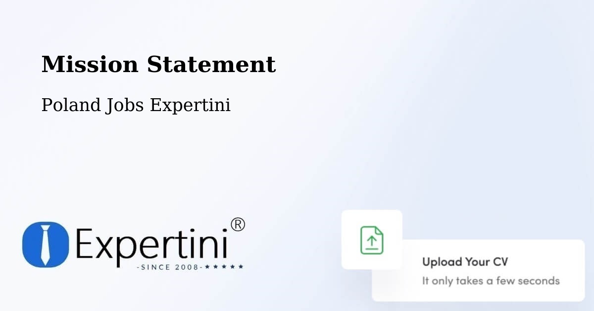 Corporate Mission – Dobre - Poland Jobs Expertini
